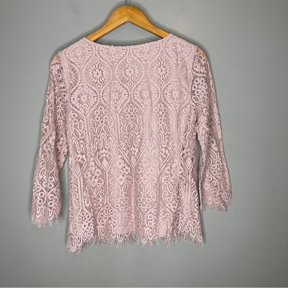 Loft lace overlay 3/4 sleeve blouse - Picture 5 of 5